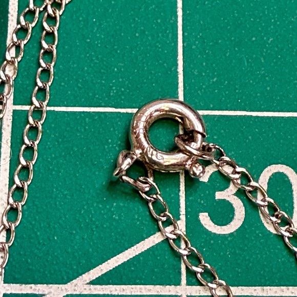 Dainty .925 Silver Heart with Pearl Pendant on‎ Sterling Silver Necklace - Picture 8 of 8